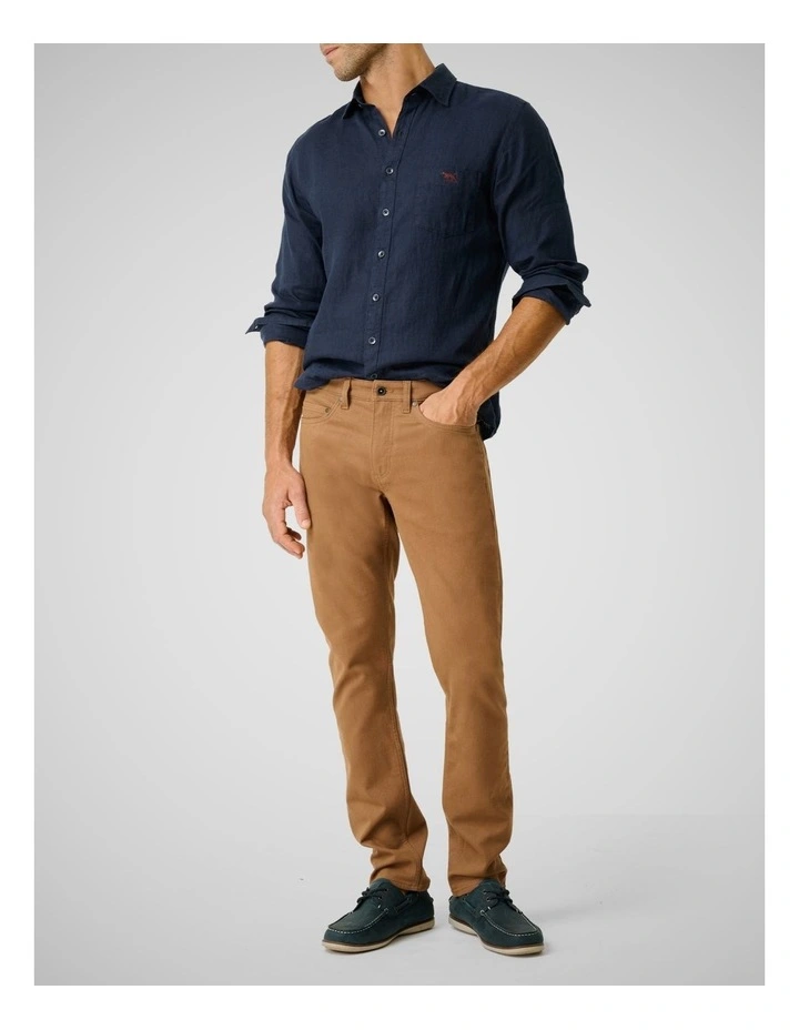 Motion Melange Straight Fit Jean Regular Leg in Cinnamon image 2