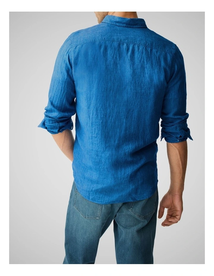 Coromandel 2 Long Sleeve Sports Fit Shirt in Atlantic image 3