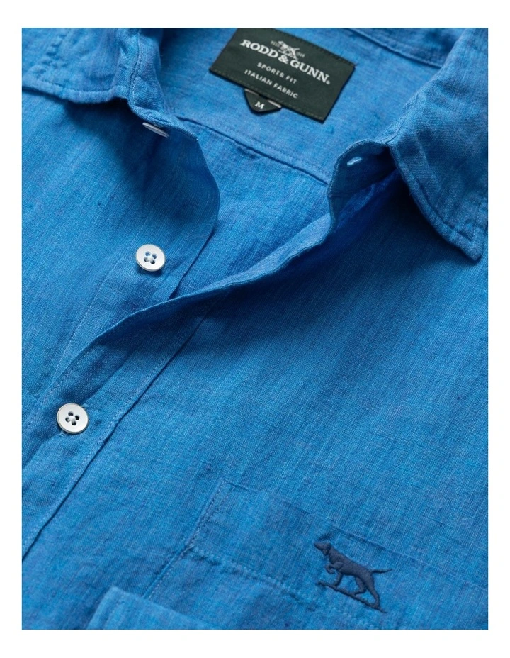 Coromandel 2 Long Sleeve Sports Fit Shirt in Atlantic image 5
