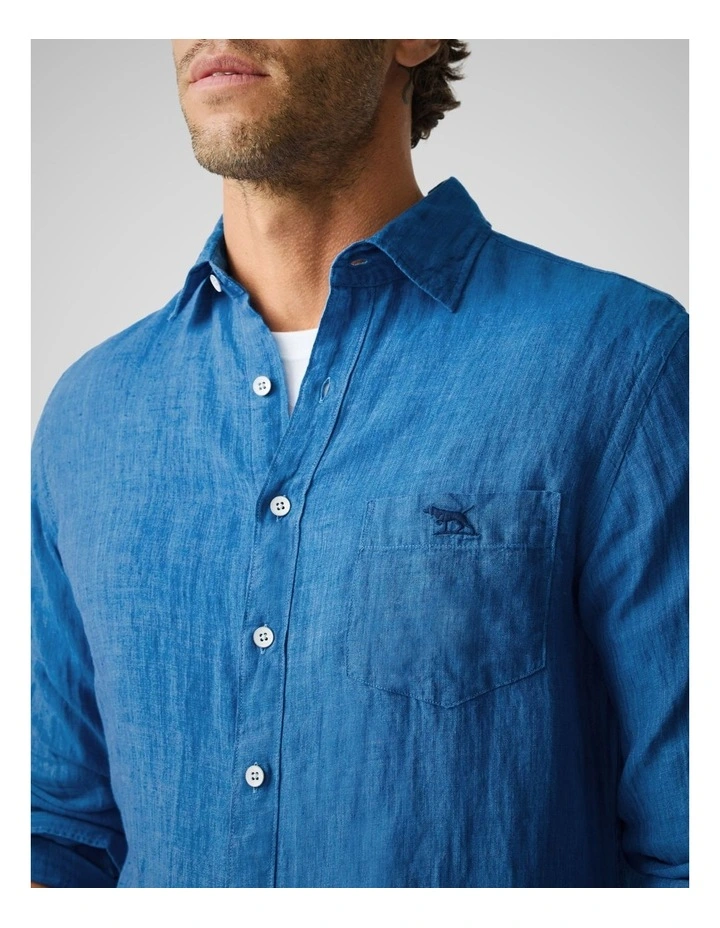 Coromandel 2 Long Sleeve Sports Fit Shirt in Atlantic image 6