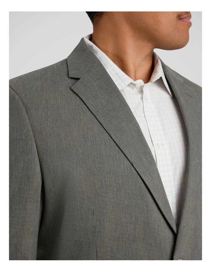 Como Linen Blend Blazer in Eden image 3