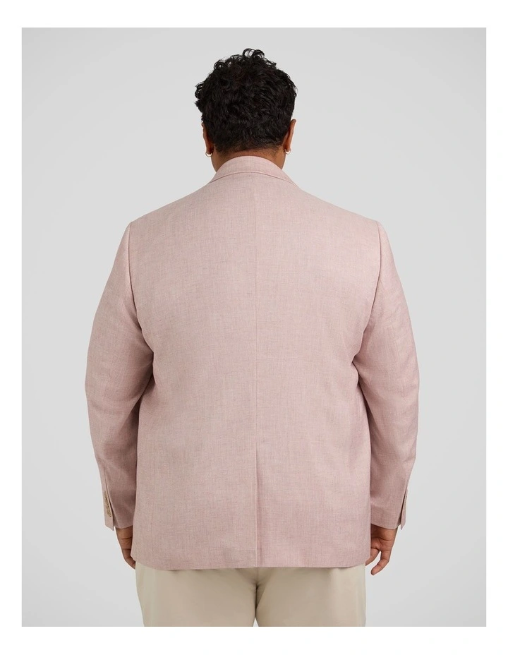 Naples Textured Stretch Blazer in Blush image 2