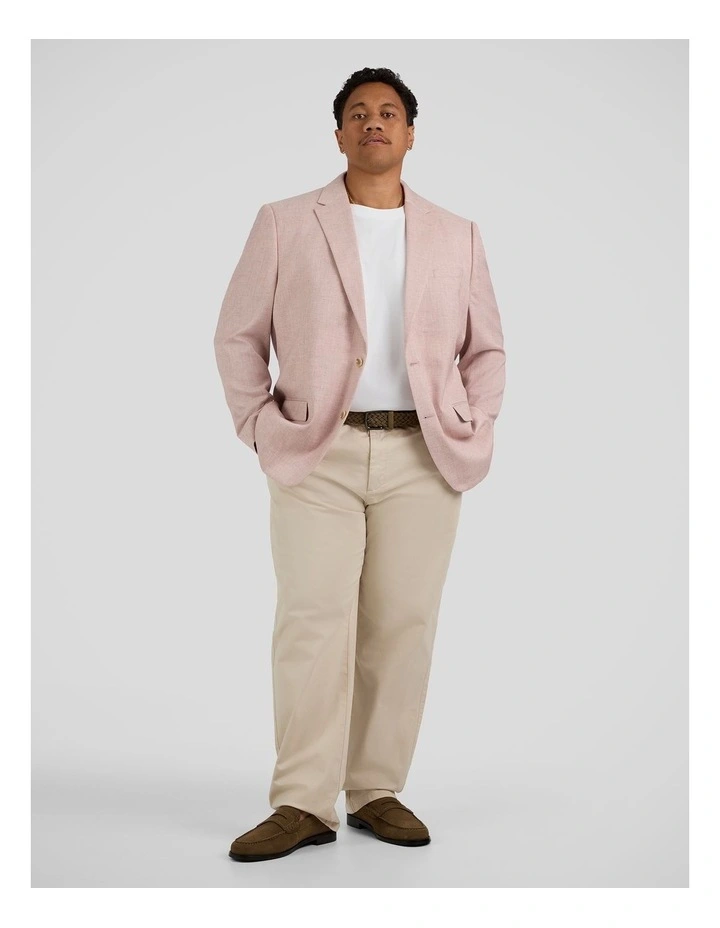 Naples Textured Stretch Blazer in Blush image 4