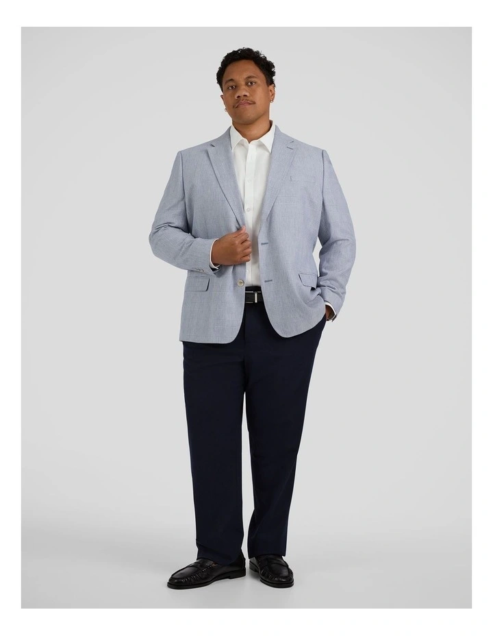 Portofino Linen Check Blazer in Dusty Blue image 4