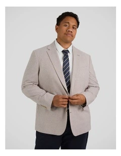 Verona Check Stretch Blazer in Bronze