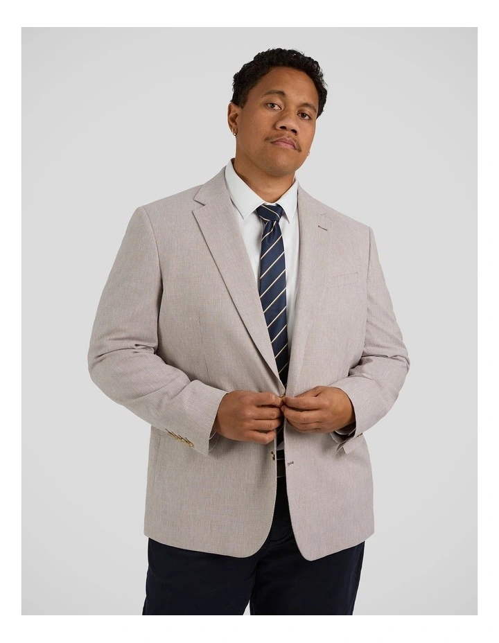 Verona Check Stretch Blazer in Bronze image 1