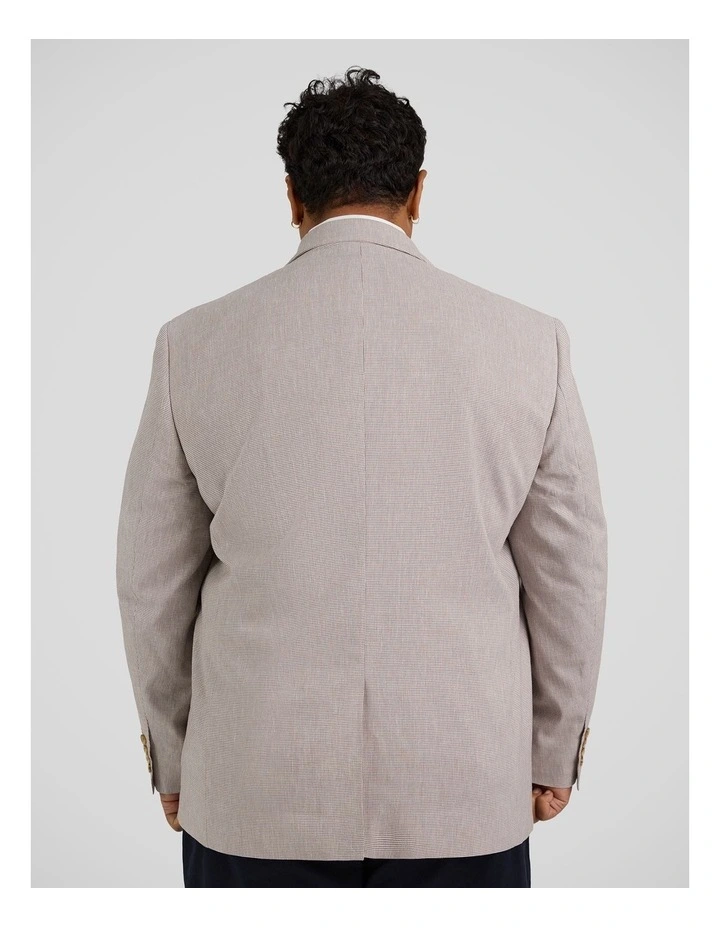 Verona Check Stretch Blazer in Bronze image 2