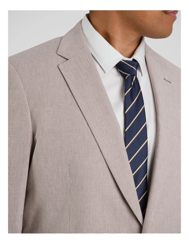 Verona Check Stretch Blazer in Bronze image 3