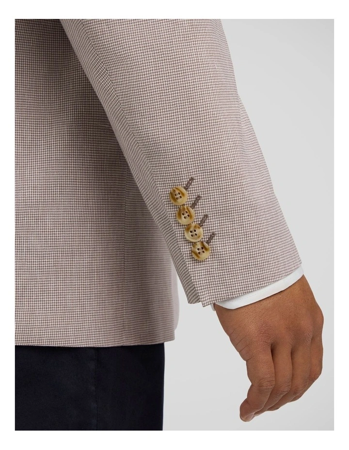 Verona Check Stretch Blazer in Bronze image 6