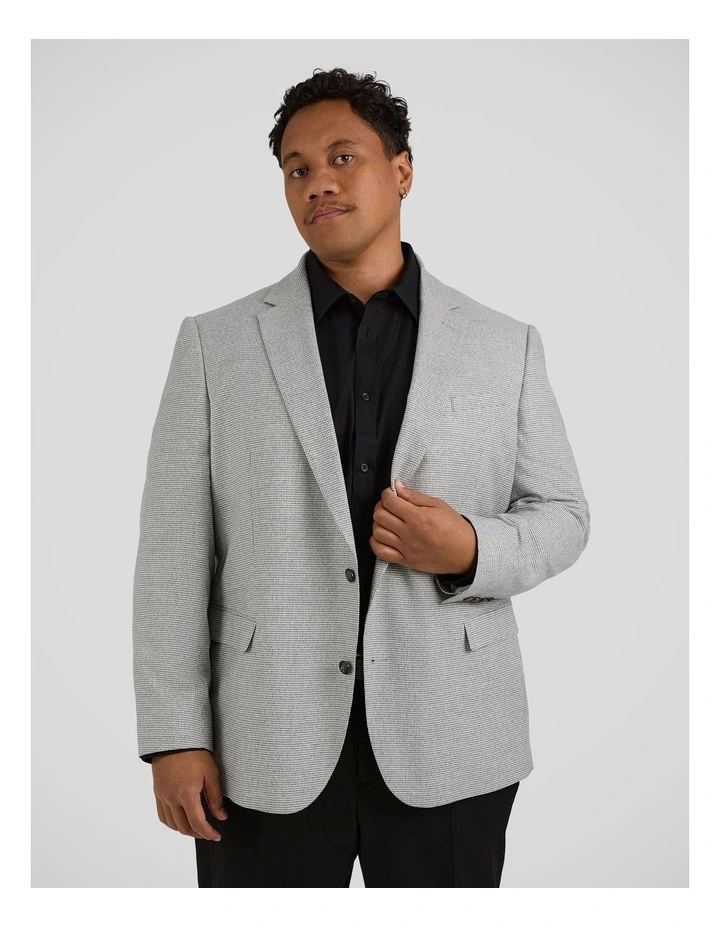 Sorrento Check Stretch Blazer in Grey image 1