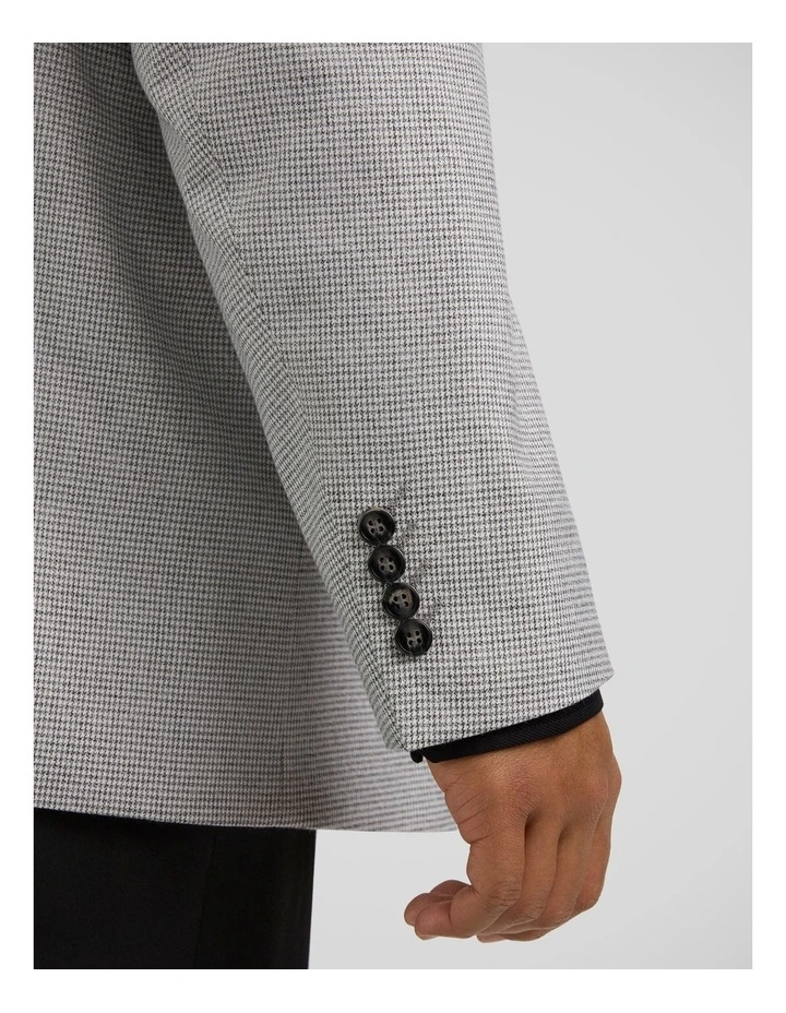 Sorrento Check Stretch Blazer in Grey image 6