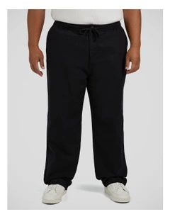 Madrid Linen Blend Pant in Black