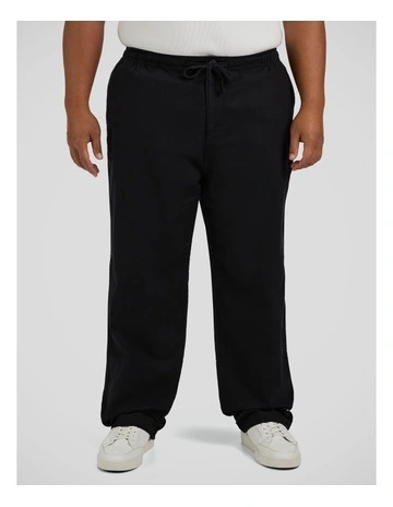 Madrid Linen Blend Pant in Black