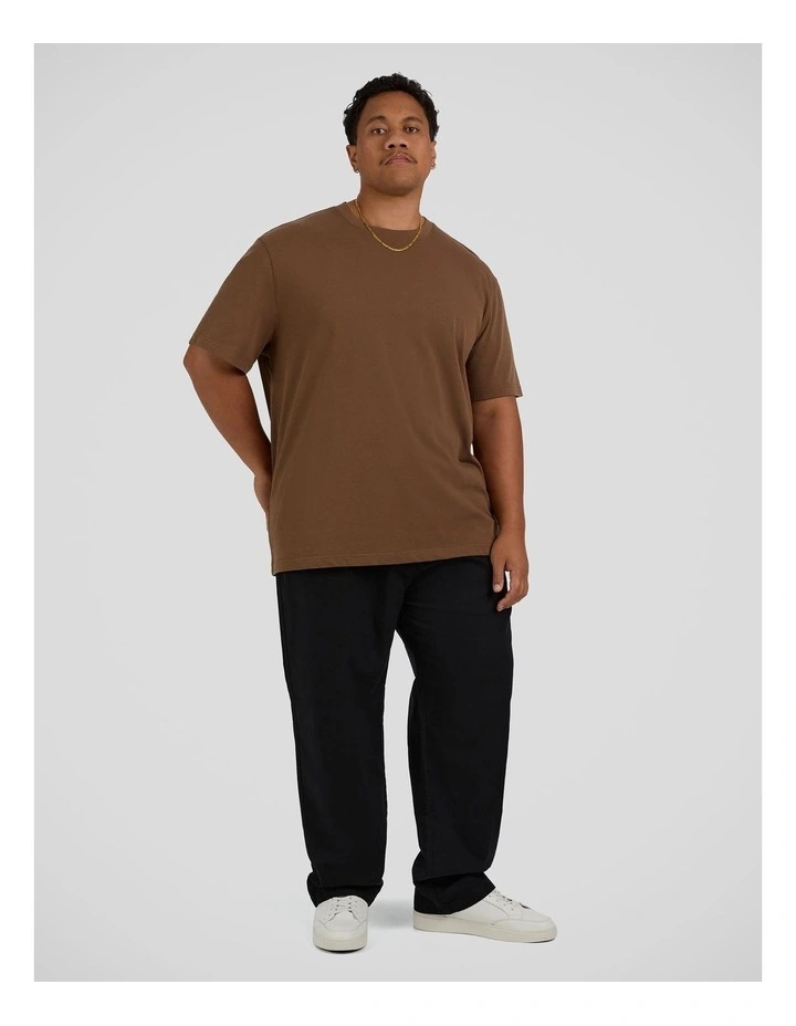Madrid Linen Blend Pant in Black image 4