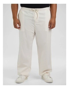 Madrid Linen Blend Pant in Vanilla