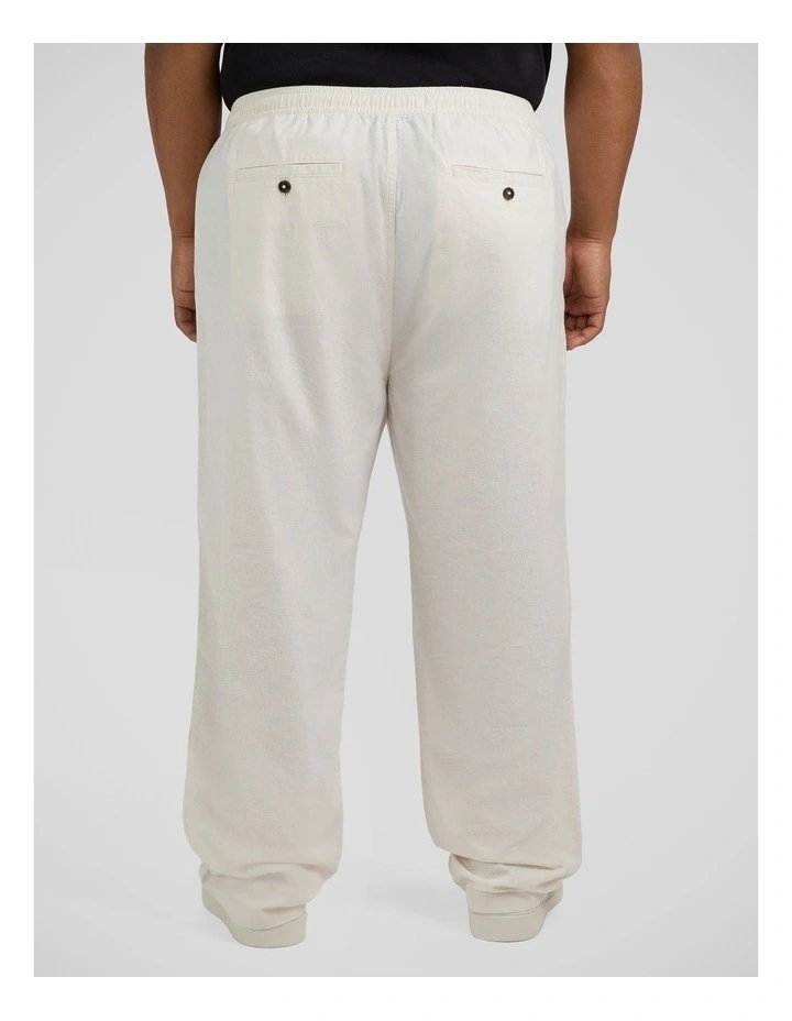 Madrid Linen Blend Pant in Vanilla image 2