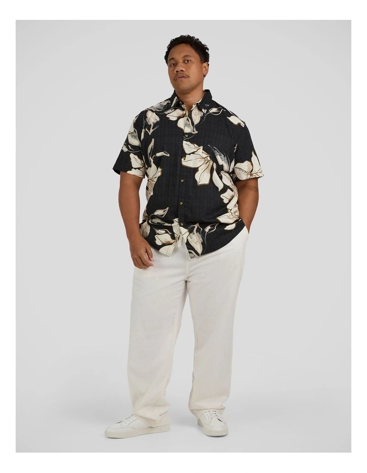Madrid Linen Blend Pant in Vanilla image 4