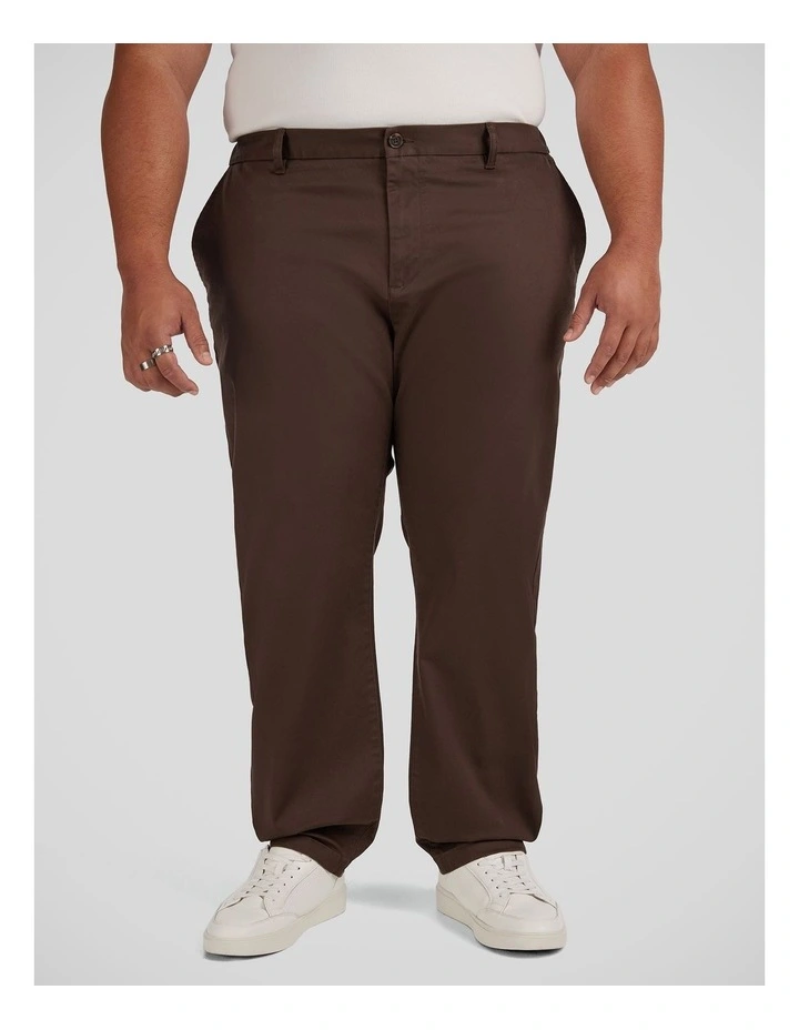 Ledger Stretch Chino Pant in Chocolate image 1