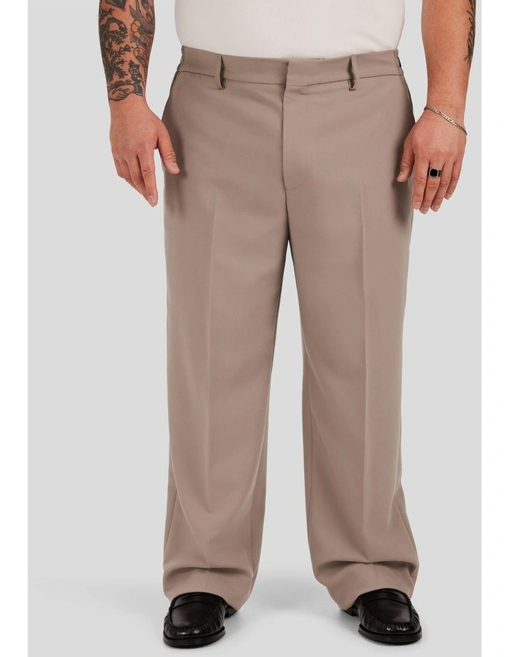 Marlon Relaxed Fit Trouser in Taupe image 1