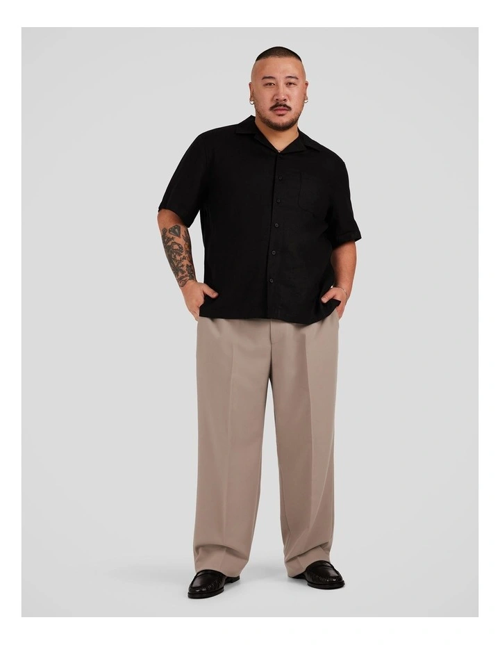 Marlon Relaxed Fit Trouser in Taupe image 4