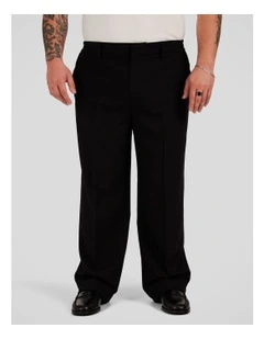 Marlon Relaxed Fit Trouser in Black