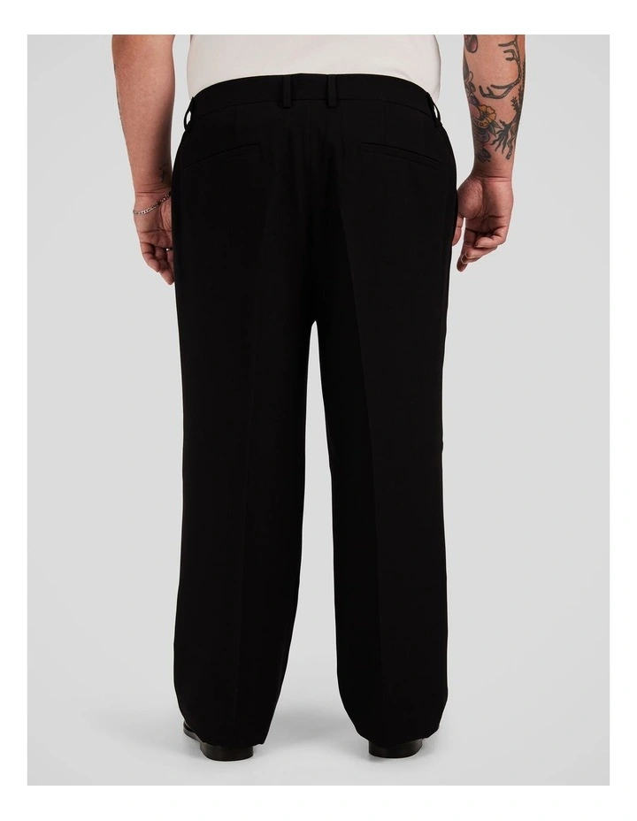 Marlon Relaxed Fit Trouser in Black image 2