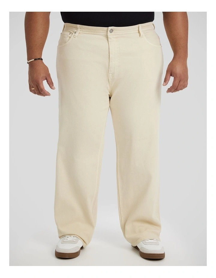Denzel Relaxed Fit Jean in Chalk image 1