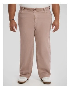 Denzel Relaxed Fit Jean in Taupe