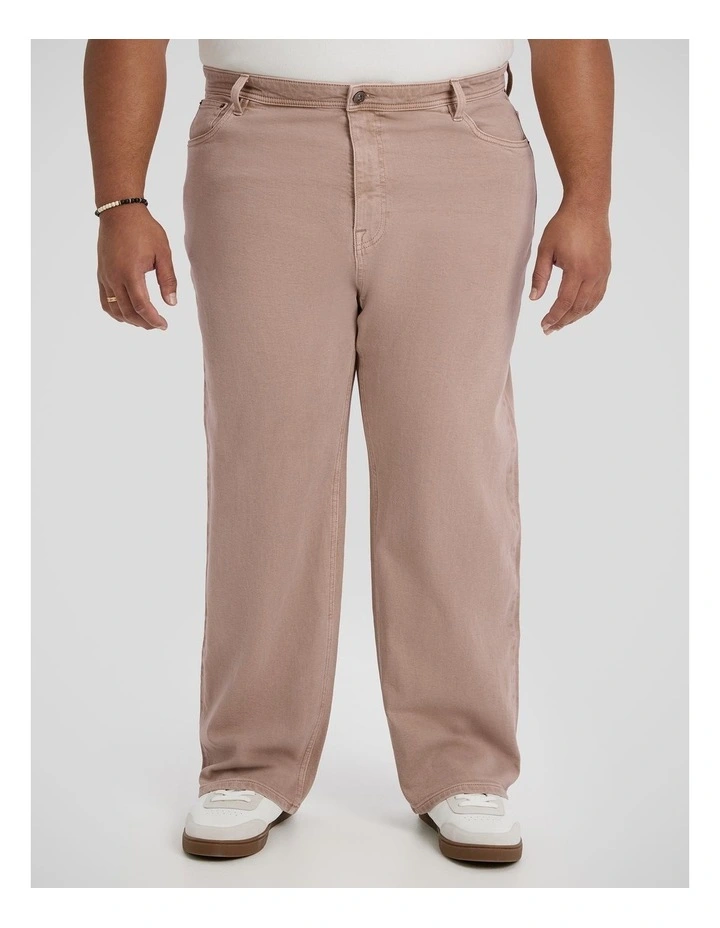 Denzel Relaxed Fit Jean in Taupe image 1