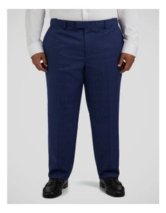 Myles Check Dress Pant in Royal Blue