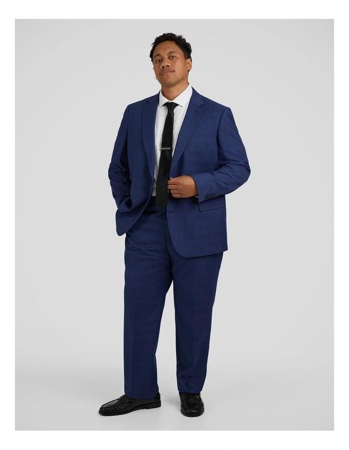 Myles Check Dress Pant in Royal Blue image 4