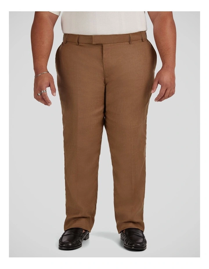 Matteo Linen Dress Pant in Bronze image 1
