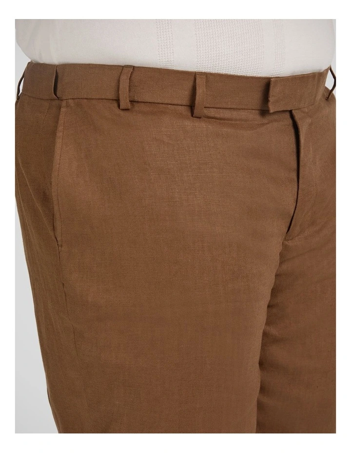 Matteo Linen Dress Pant in Bronze image 3