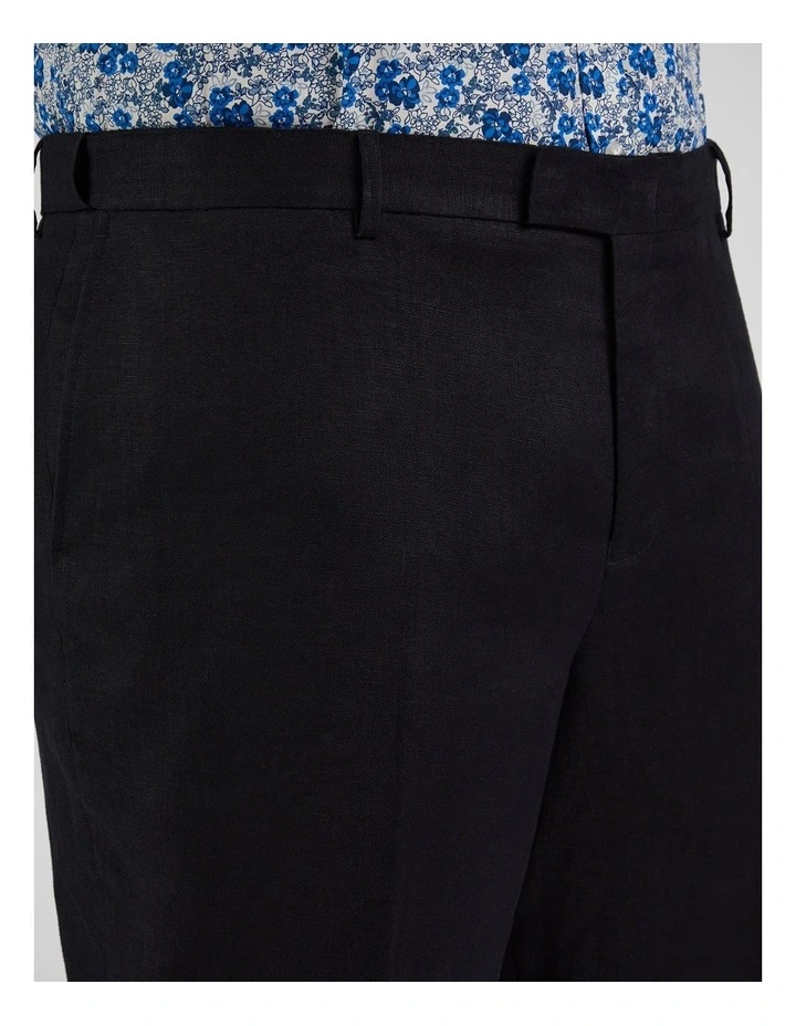 Matteo Linen Dress Pants in Navy image 3