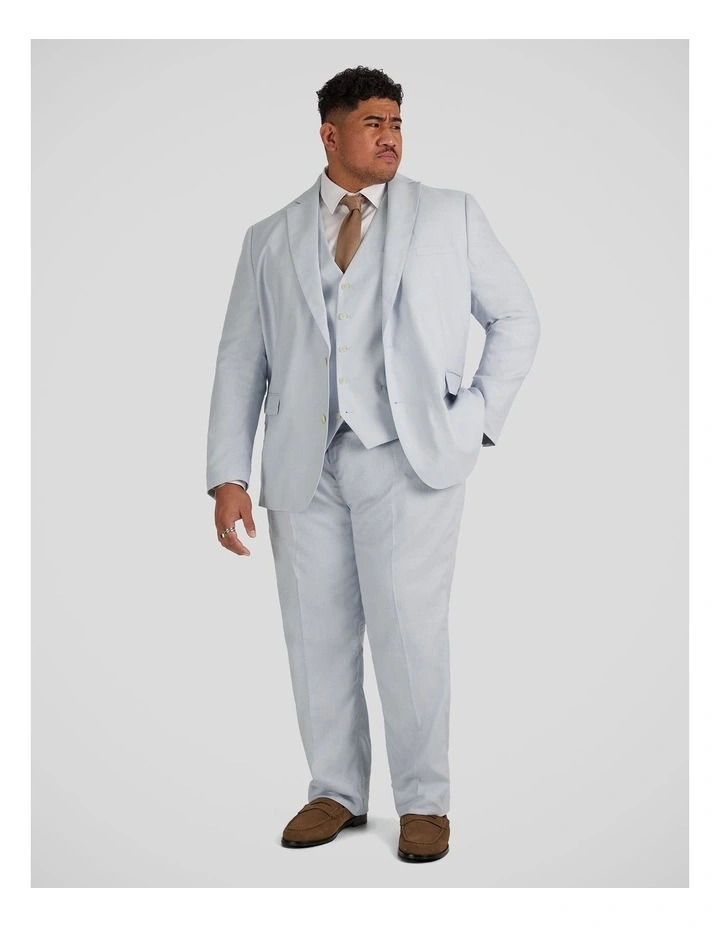 Matteo Linen Dress Pant in Sky image 4