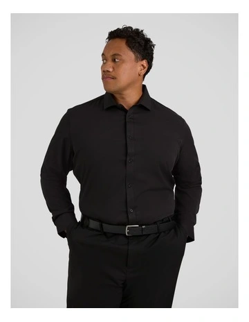 Atlas Modal Dress Shirt in Black