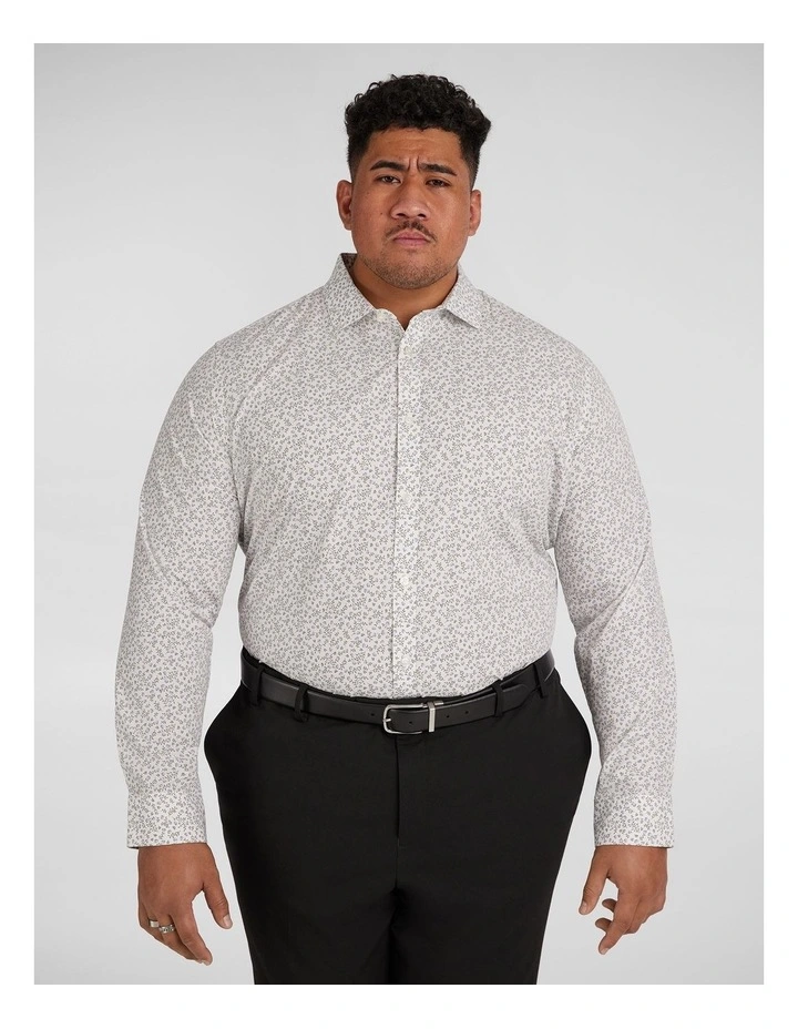 Milos Floral Shirt in White image 1