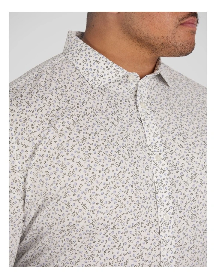 Milos Floral Shirt in White image 3