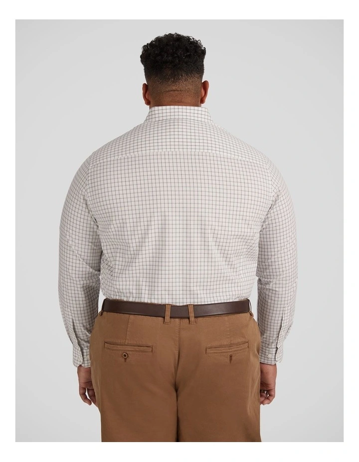 Seth Check Shirt in White image 2