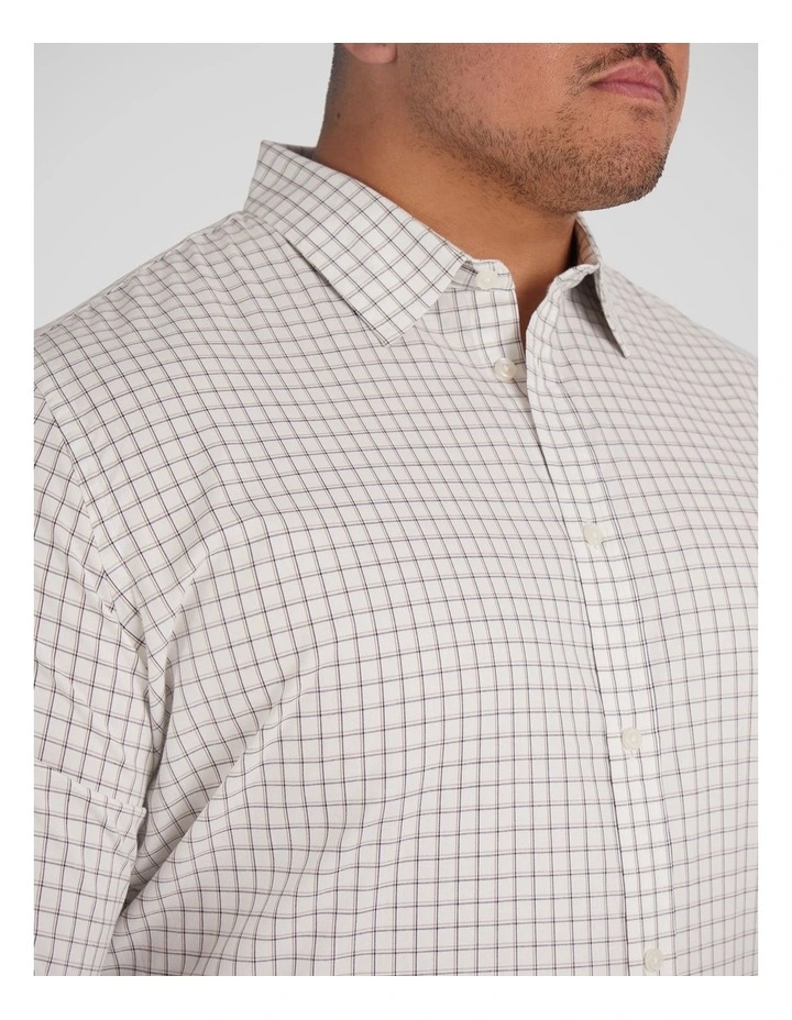 Seth Check Shirt in White image 3