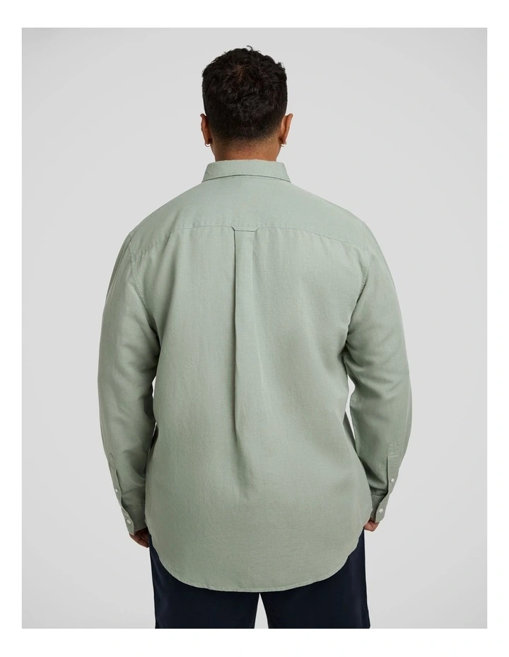 Anders Linen Shirt in Sage image 2