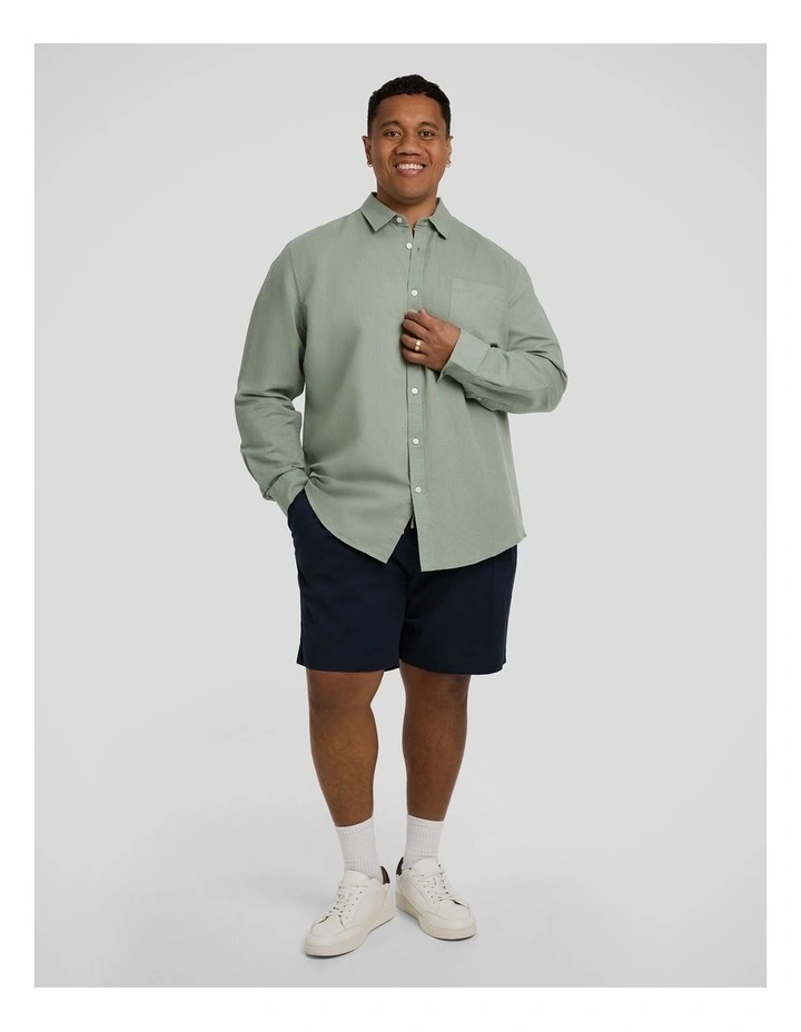 Anders Linen Shirt in Sage image 4