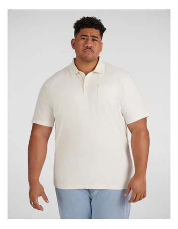 Oliver Textured Polo Shirt in Ivory