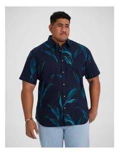 Montpellier Print Shirt in Dark Blue