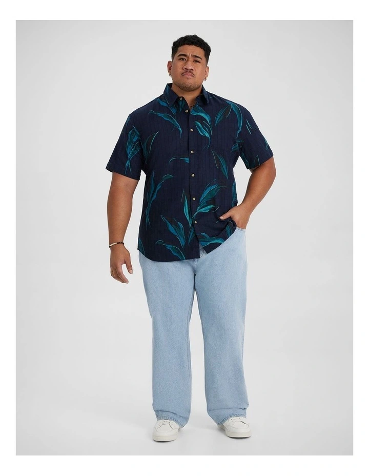 Montpellier Print Shirt in Dark Blue image 4