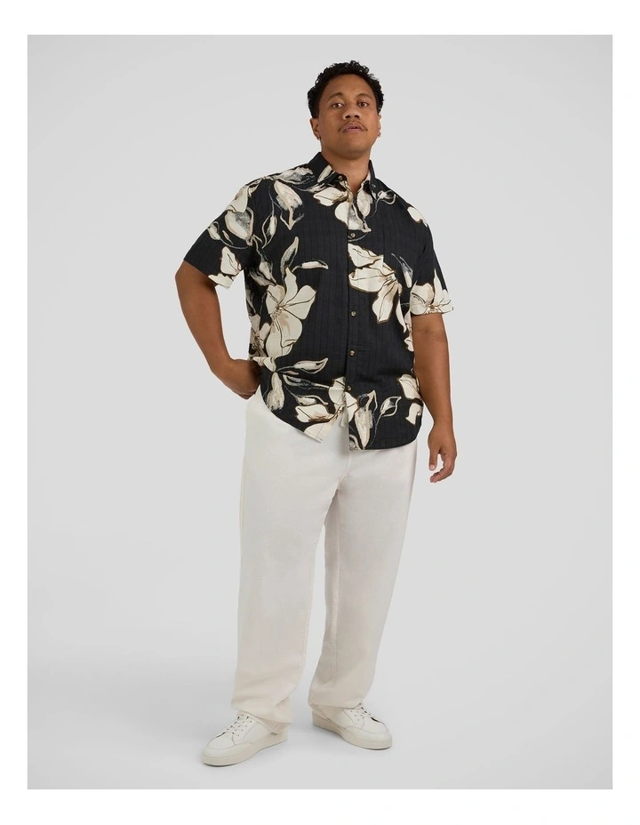 Malta Print Shirt in in Dark Navy image 4