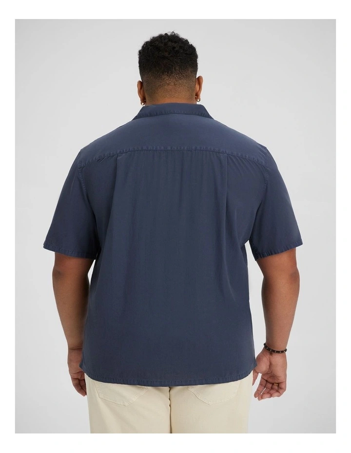 Valencia Boxy Fit Shirt in Washed Blue image 2
