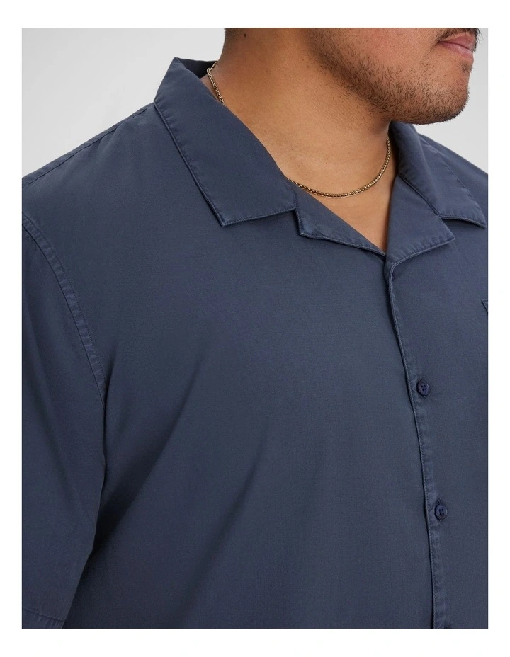 Valencia Boxy Fit Shirt in Washed Blue image 3