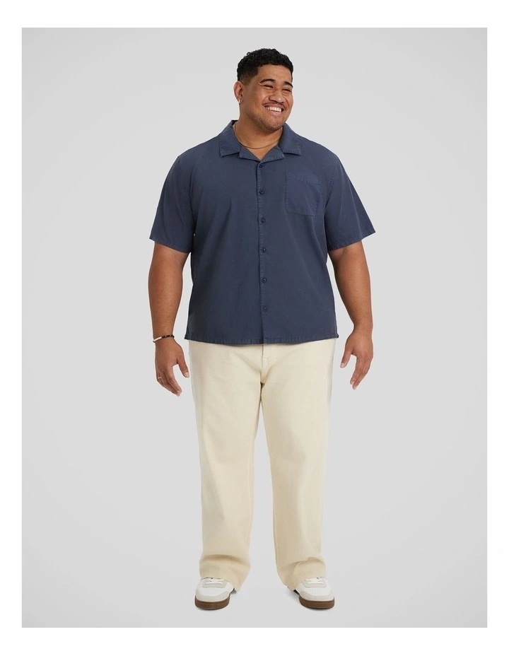 Valencia Boxy Fit Shirt in Washed Blue image 4