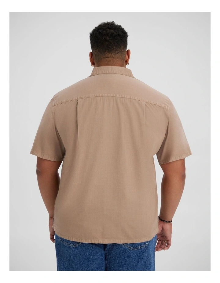 Valencia Boxy Fit Shirt in Washed Clay image 2